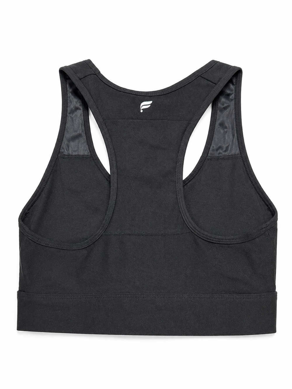 Fabletics Black Racerback Crop Sports Bra - Picture 2 of 4